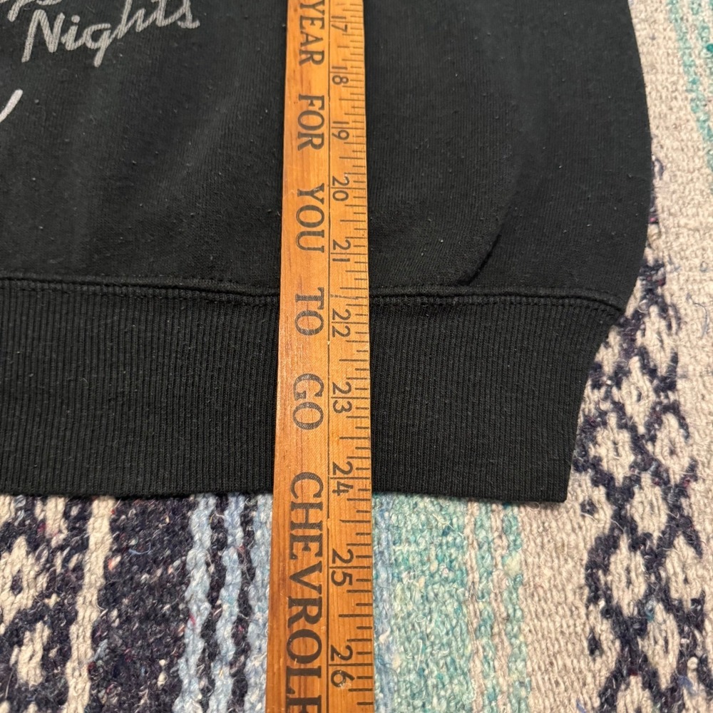 Vintage Bassett Walker French Blues Sweatshirt Black Raglan USA Made Large - Picture 8 of 10